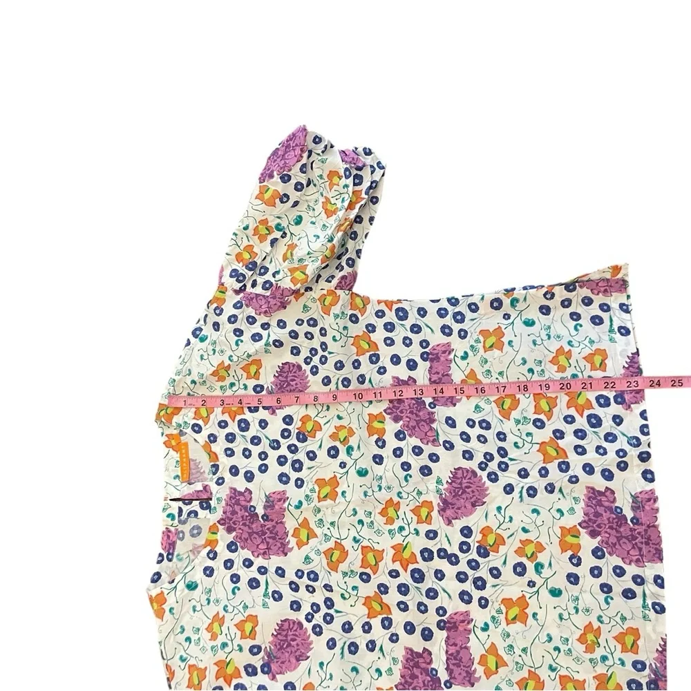 OLIPHANT Floral Patterned Puff Sleeve Blouse NWOT - Picture 14 of 14